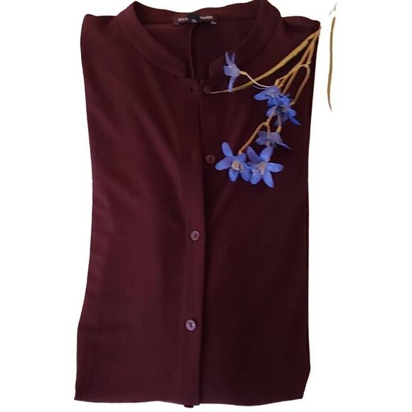 Eileen Fisher Womens Longer Jacket Long Sleeve Button Front Brown Small - Picture 8 of 14